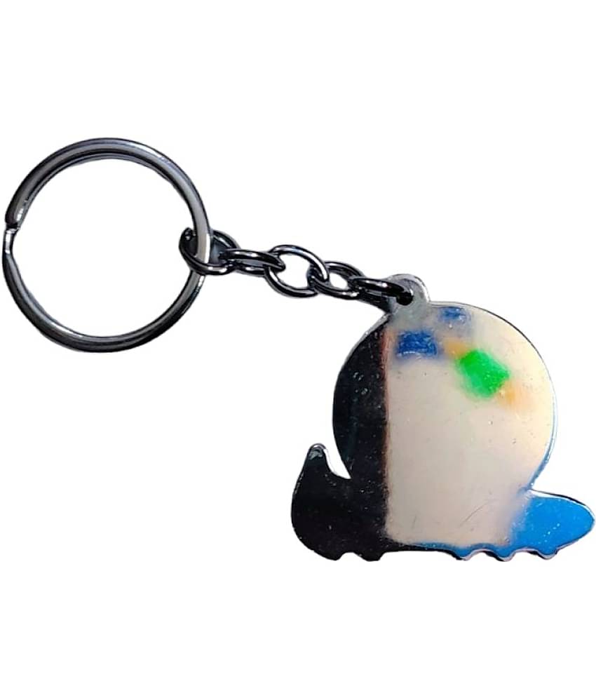 Americ Style - Silver Men's Regular Keychain ( Pack of 1 )