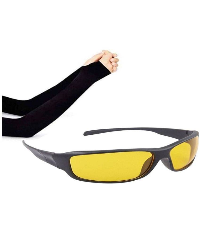     			Bentag - Black Solid Riding Sleeves ( Set of 2 )