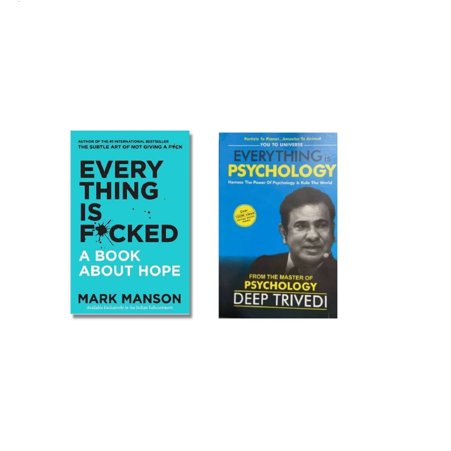 ( Combo Of 2 Pack ) Everything Is Fcked A Book About Hope & Everything is Psychology - Paperback , English , Book - By Mark Manson , Deep Trivedi ( Combo Of 2 Pack ) Everything Is Fcked A Book About Hope & Everything is Psychology - Paperback , English , Book - By Mark Manson , Deep Trivedi