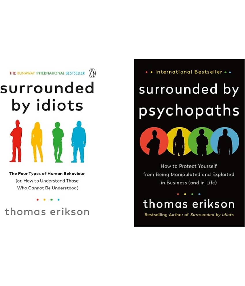 ( Combo Of 2 Pack ) Surrounded by Idiots & Surrounded by Psychopaths Paperback 2020 by Thomas Erikson - Stationery | Buy online on ZillyBuy