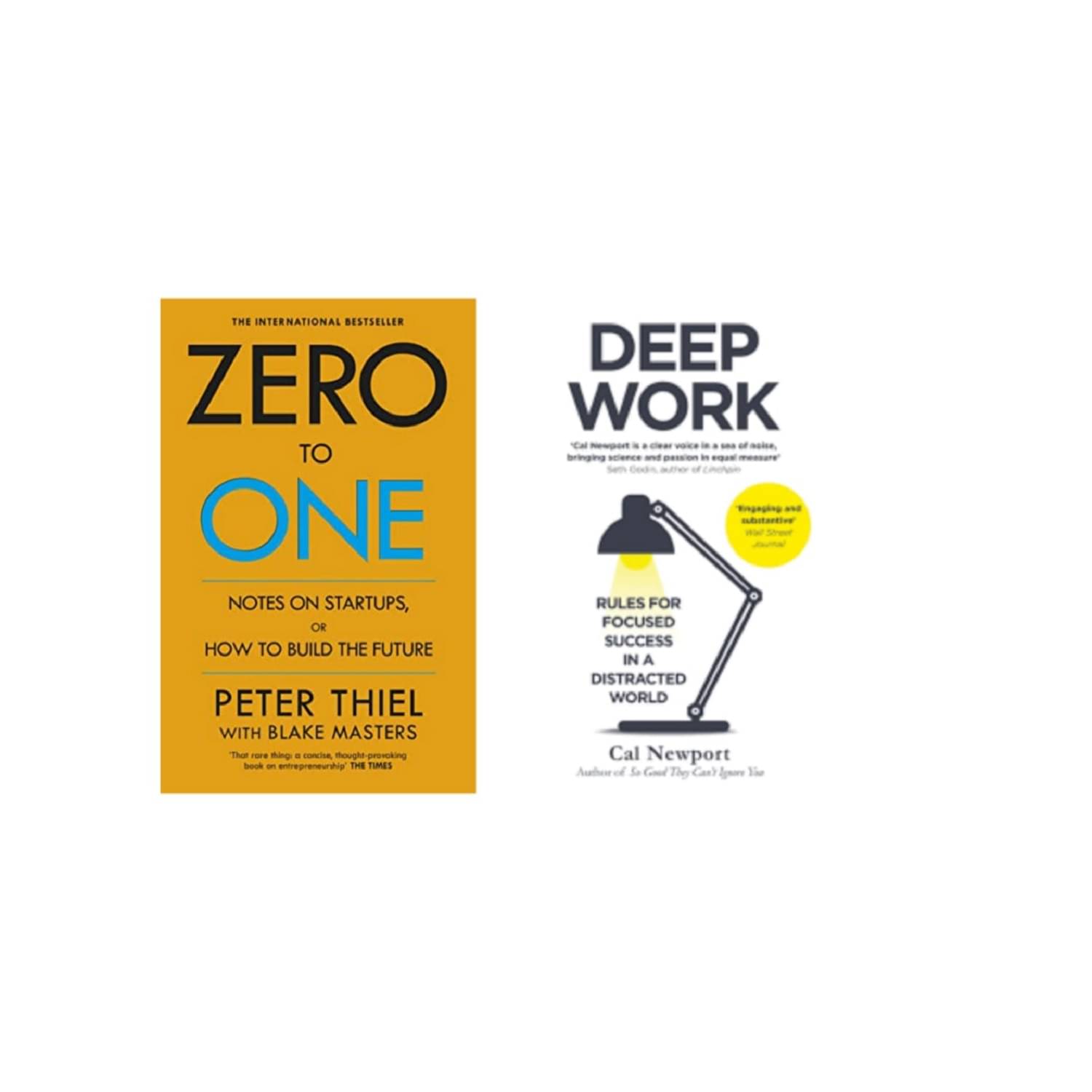 ( Combo Of 2 Pack ) Zero To One & Deep Work - Paperback , English , Book - By Thiel, Peter , Cal Newport ( Combo Of 2 Pack ) Zero To One & Deep Work - Paperback , English , Book - By Thiel, Peter , Cal Newport