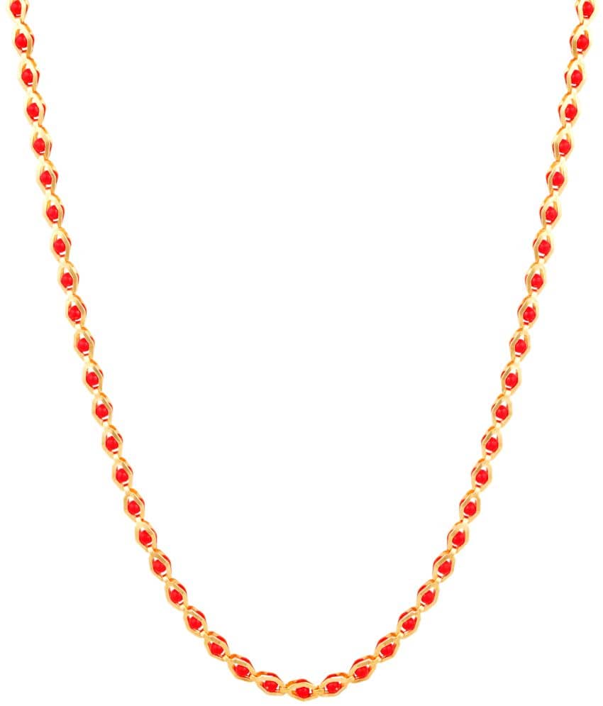 FASHION FRILL Gold Plated Chain ( Set of 1 )