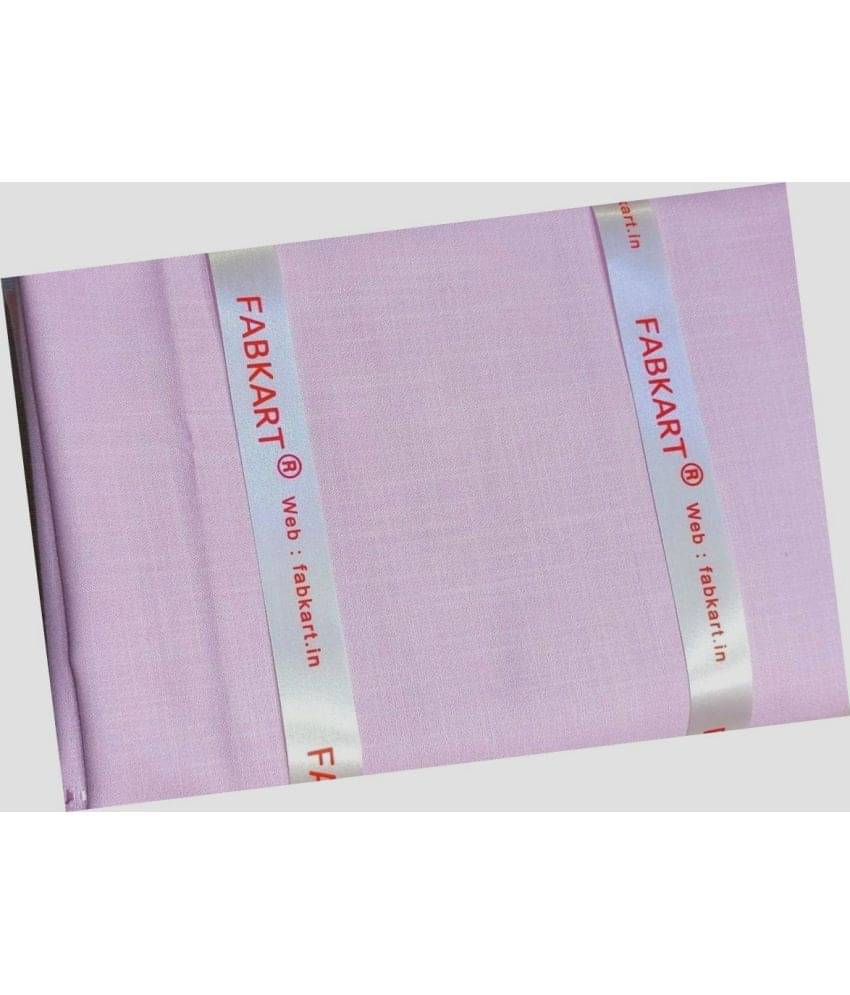 Fabkart - Pink Polyester Blend Men's Unstitched Shirt Piece ( Pack of 1 ) Fabkart - Pink Polyester Blend Men's Unstitched Shirt Piece ( Pack of 1 )