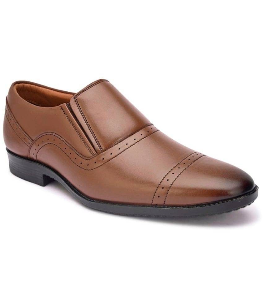 Fashion Victim - Brown Men's Slip On Formal Shoes     			Fashion Victim - Brown Men's Slip On Formal Shoes