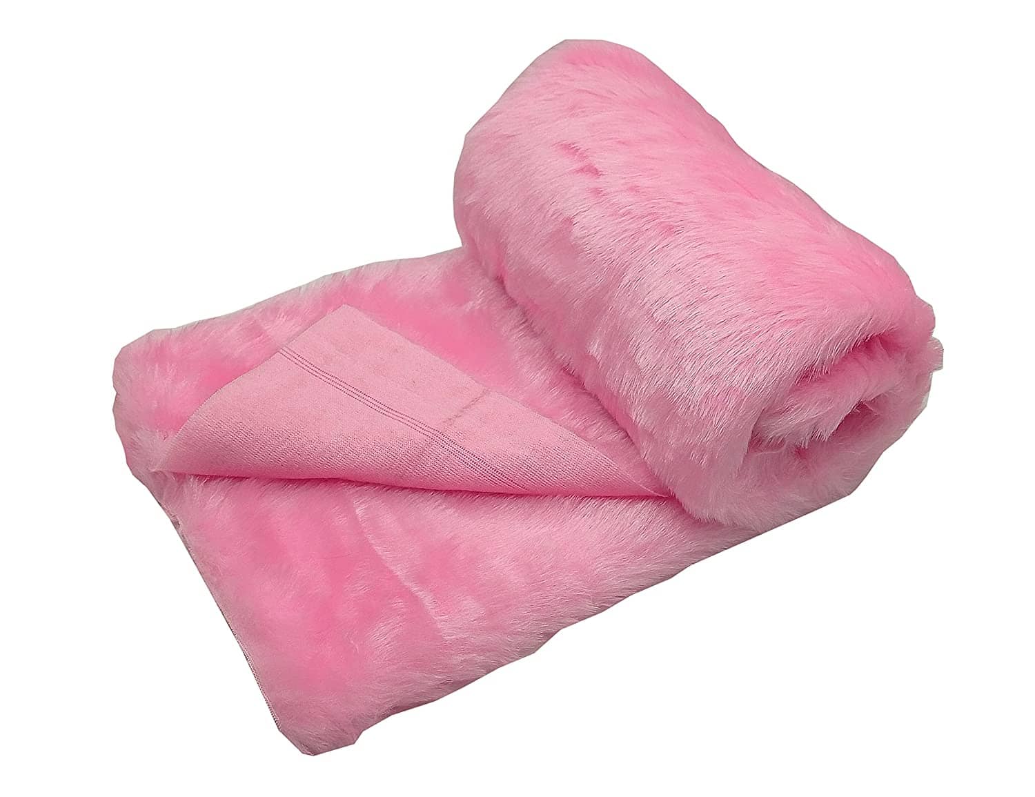 Fur Cloth Light Pink Size 38" x,34", 2 Cms Hair Length Used For Dresses, Soft Toys Making,  Jackets Etc - Stationery | Buy online on ZillyBuy
