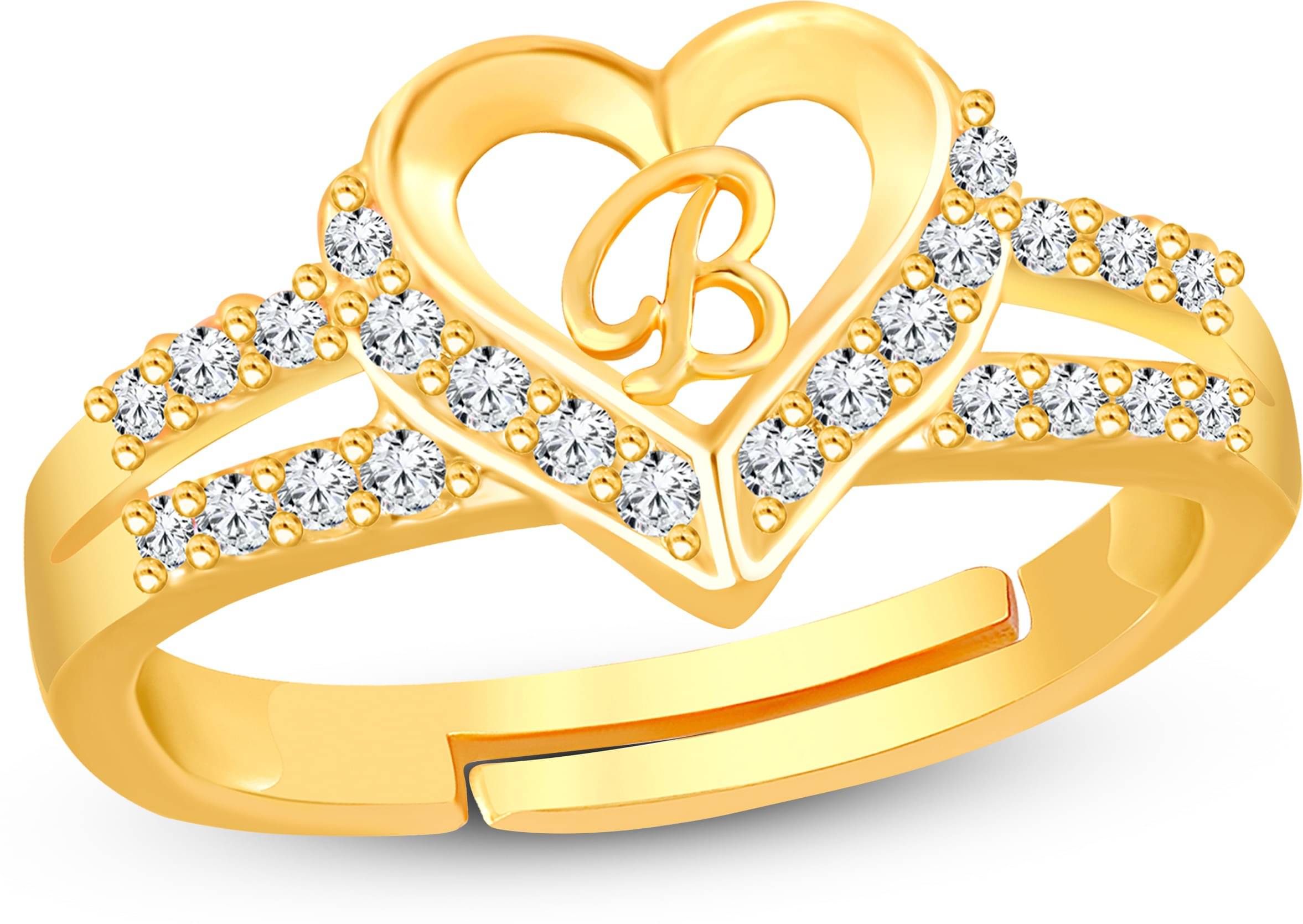     			HEER COLLECTION - Gold Rings ( Pack of 1 )