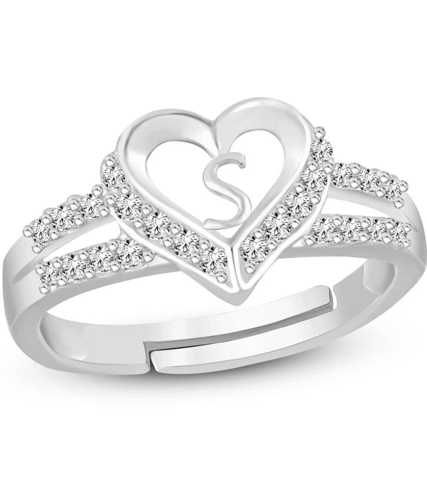 HEER COLLECTION - Silver Rings ( Pack of 1 )