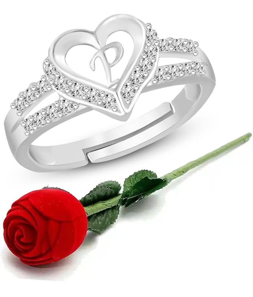 HEER COLLECTION - Silver Rings ( Pack of 1 )