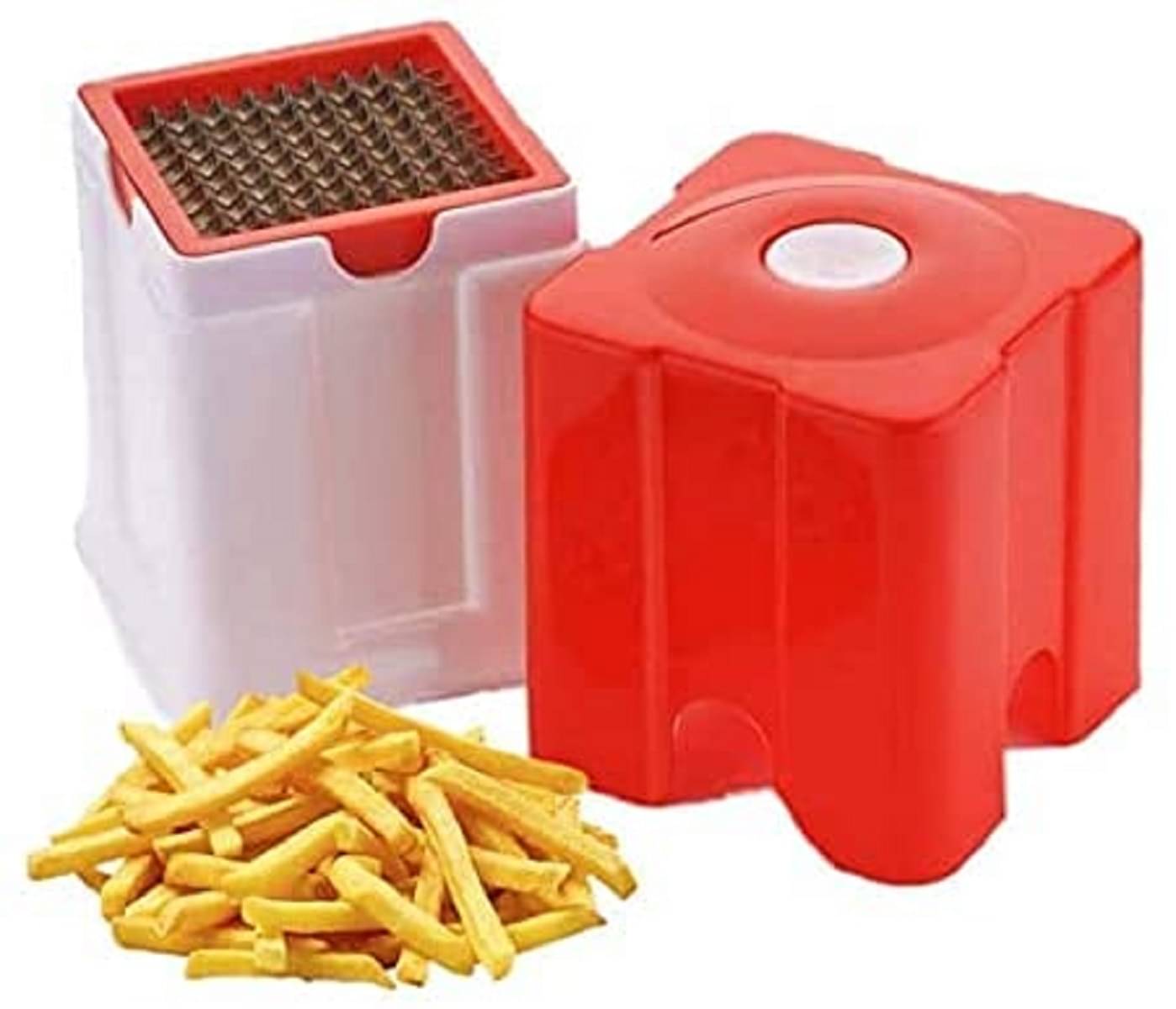     			iview kitchenware - Chips/French Fries Red Plastic Mannual Chopper 300 ml ( Pack of 1 )