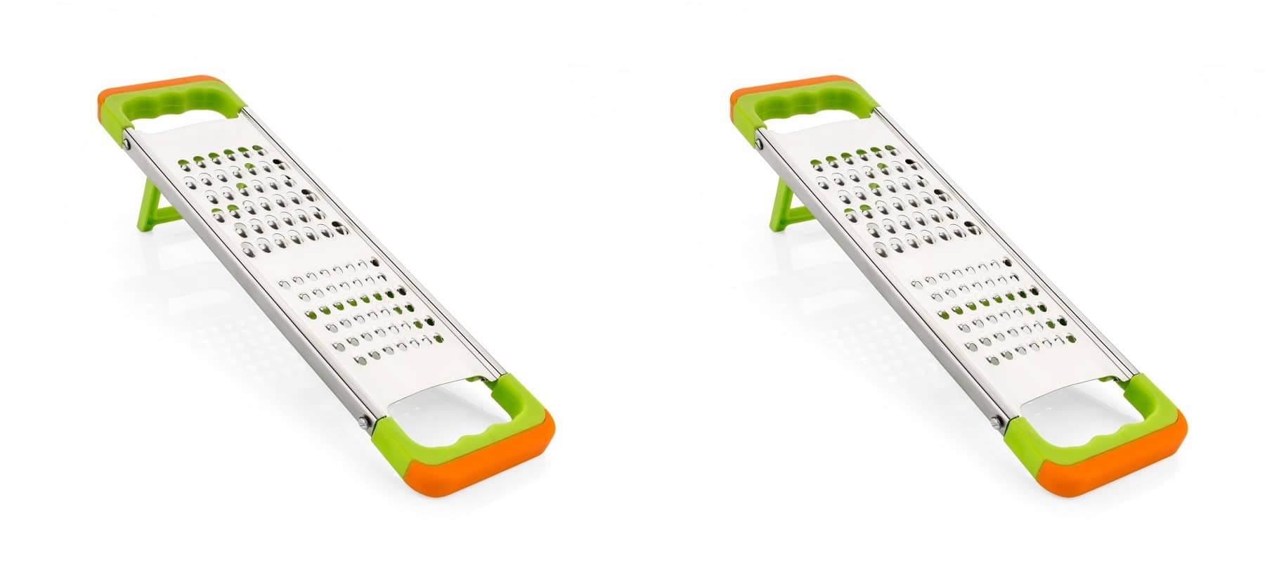 iview kitchenware - Stainless Steel Vegetable Grater,Fruit Grater,Cheese Grater ( Pack of 2 ) - Green