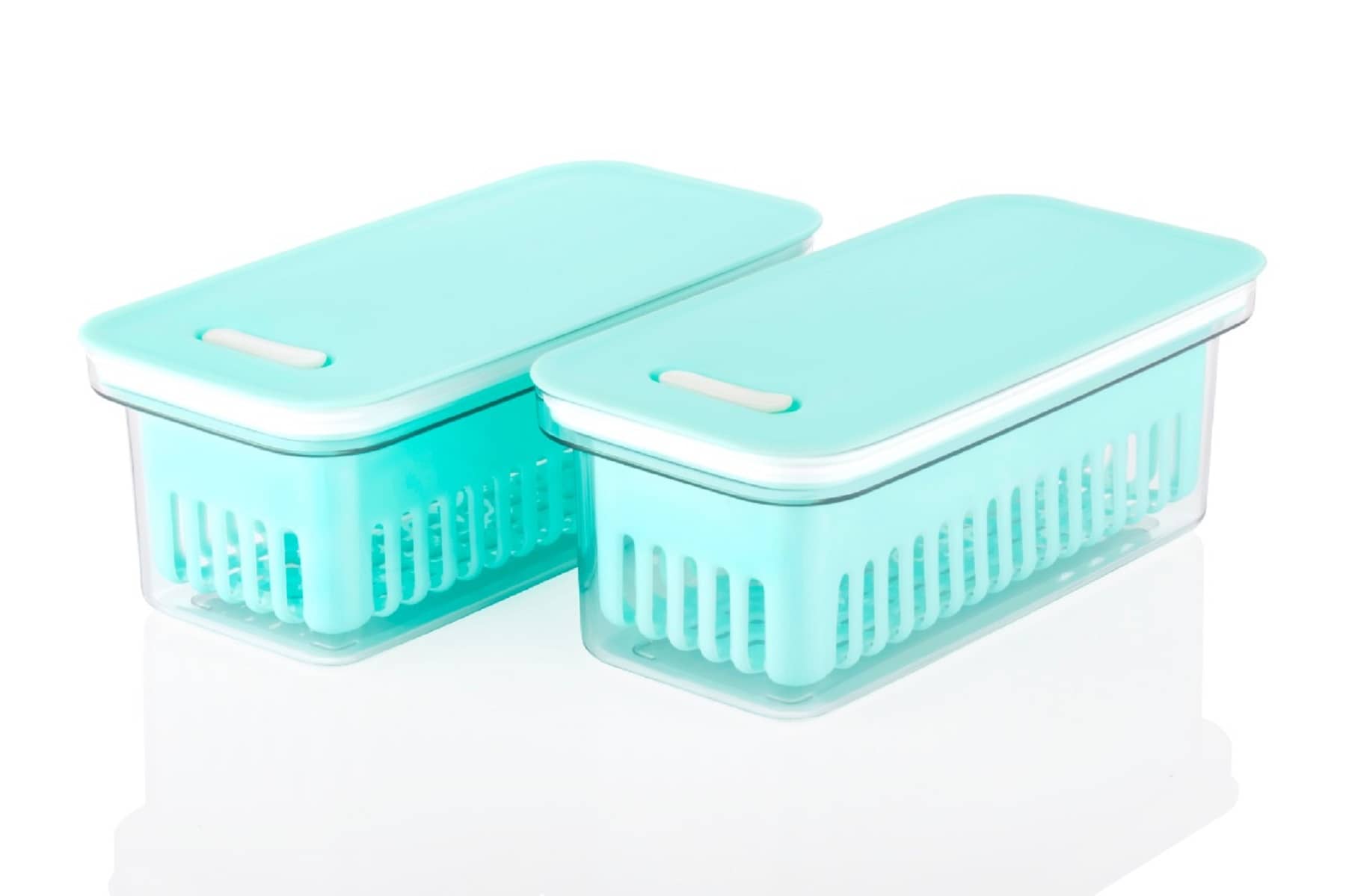 iview kitchenware - Dal/Vegetable/Fruit Plastic Pink Food Container ( Set of 2 )