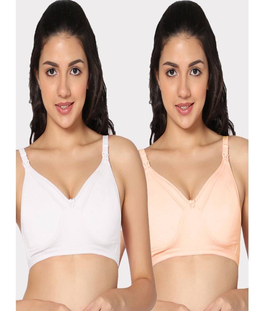IN CARE LINGERIE Pack of 2 Cotton Lightly Padded Women's Everyday Bra ( Multicolor ) IN CARE LINGERIE Pack of 2 Cotton Lightly Padded Women's Everyday Bra ( Multicolor )