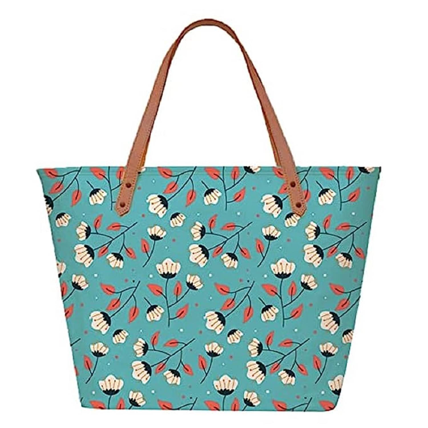     			Lychee Bags Tote Bag Canvas Set of 1 ( Blue )