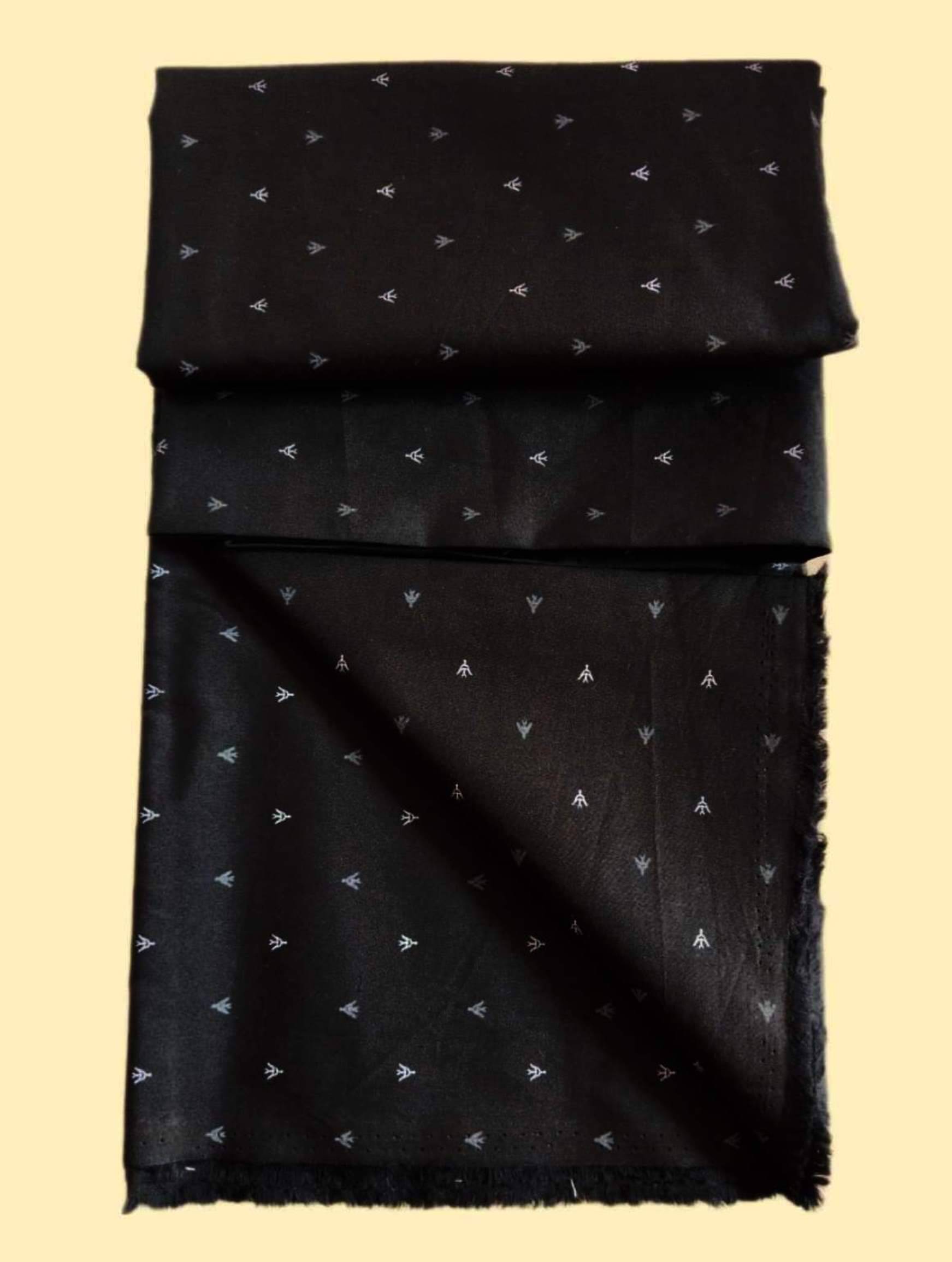 Makhanchor - Black Cotton Men's Unstitched Shirt Piece ( Pack of 1 ) Makhanchor - Black Cotton Men's Unstitched Shirt Piece ( Pack of 1 )