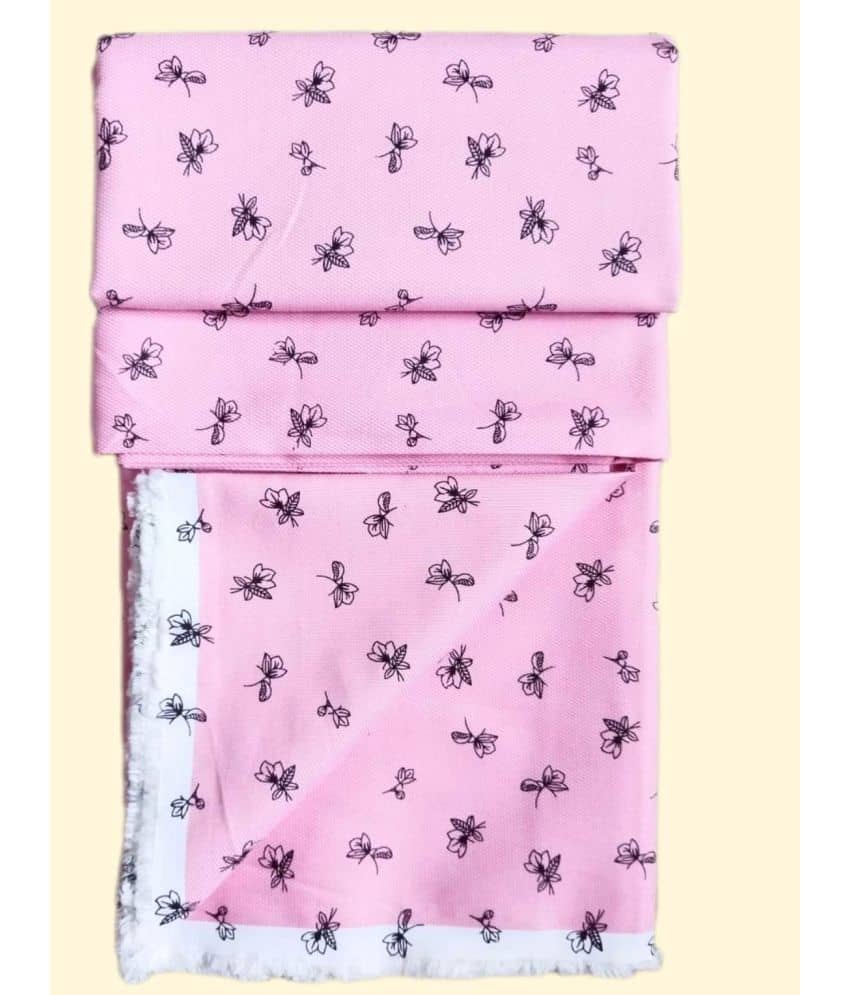 Makhanchor - Pink Cotton Men's Unstitched Shirt Piece ( Pack of 1 ) - Unstitched Fabrics | Buy online on ZillyBuy
