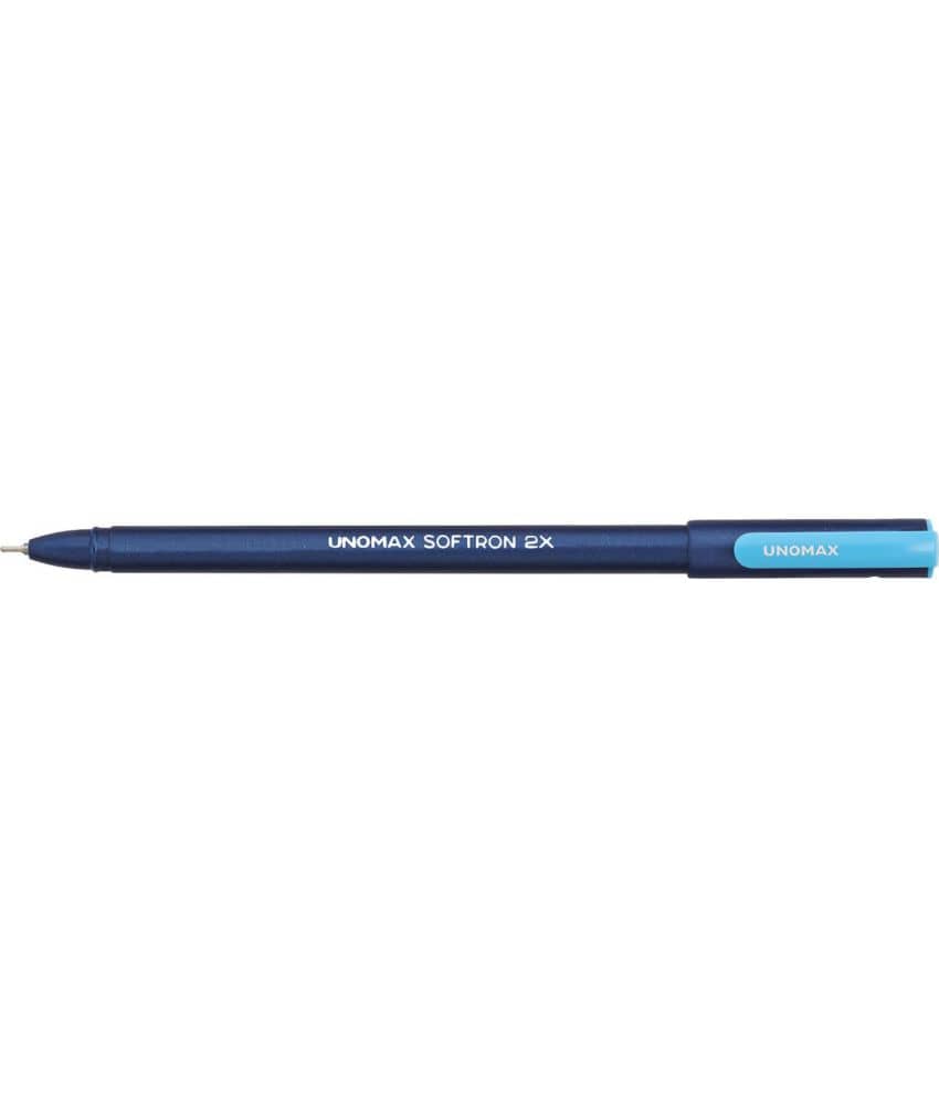 UNOMAX Softron 2X Blue Ball Pen (Pack of 30, Blue)