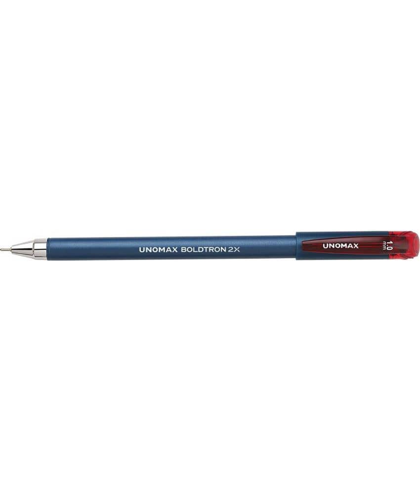 UNOMAX Boldtron 2X 1.0MM Red Ball Pen (Pack of 30, Red) - Stationery | Buy online on ZillyBuy