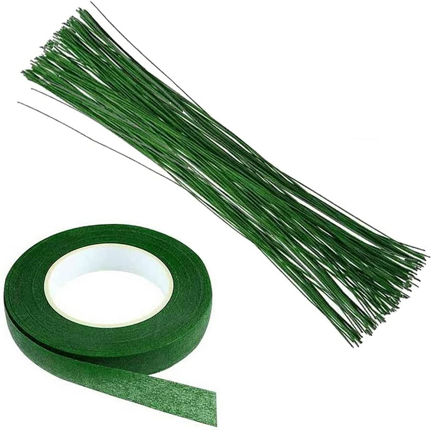 Vardhman - Metal Green Paper Wrapped Floral  Wire with  Flower Paper Tape ( Pack of 1 ) - Stationery | Buy online on ZillyBuy