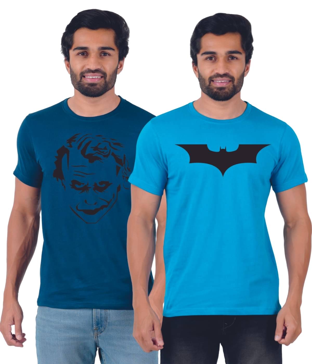 ferocious Pack of 2 Cotton Regular Fit Men's T-Shirt ( Blue ) ferocious Pack of 2 Cotton Regular Fit Men's T-Shirt ( Blue )