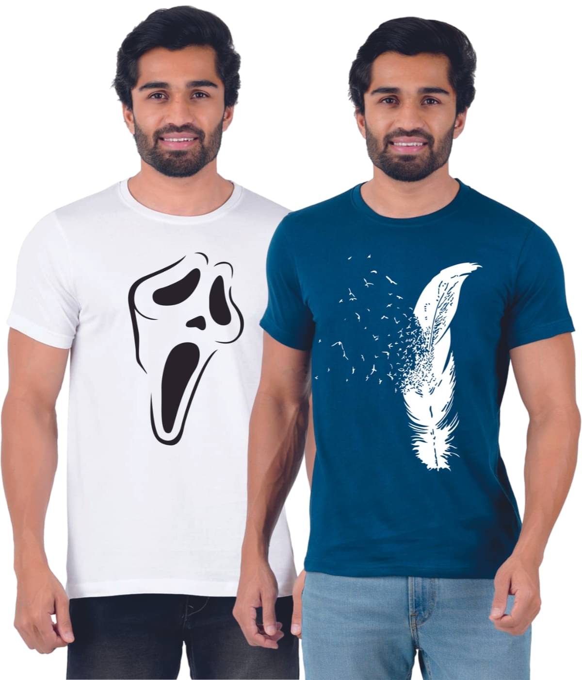     			ferocious Pack of 2 Cotton Regular Fit Men's T-Shirt ( White )