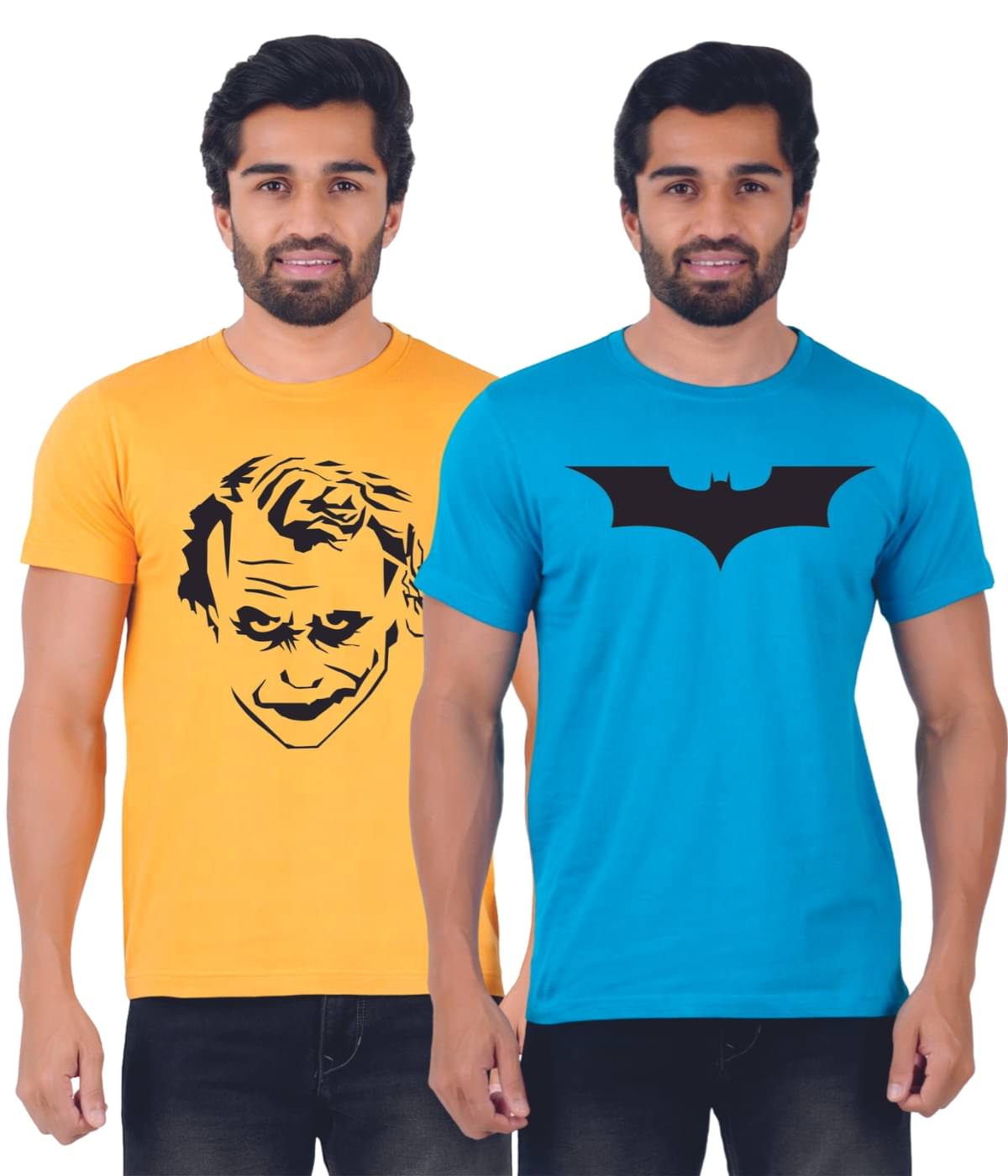     			ferocious Pack of 2 Cotton Regular Fit Men's T-Shirt ( Yellow )