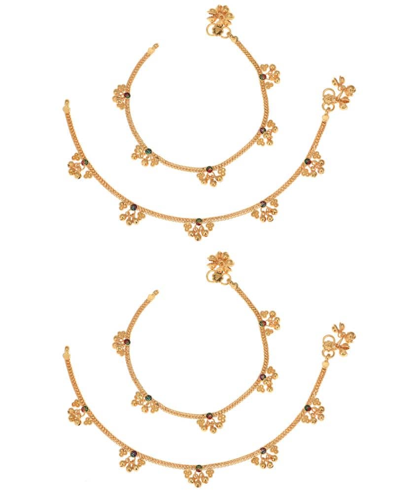 AanyaCentric - Gold Anklets ( Pack of 1 ) - Anklets | Buy online on ZillyBuy