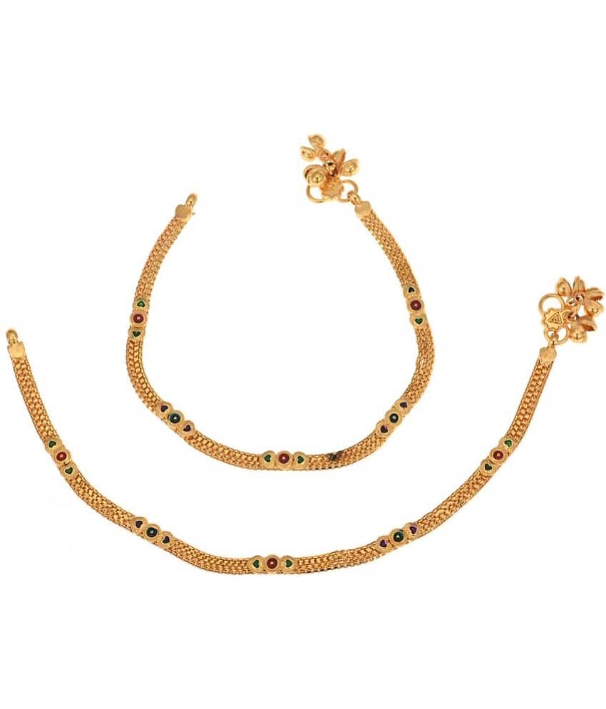 AanyaCentric - Gold Anklets ( Pack of 1 ) - Anklets | Buy online on ZillyBuy