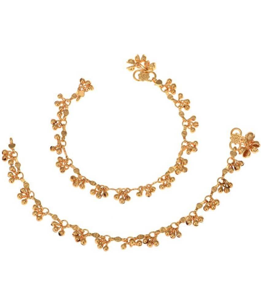 AanyaCentric - Gold Anklets ( Pack of 1 ) - Anklets | Buy online on ZillyBuy