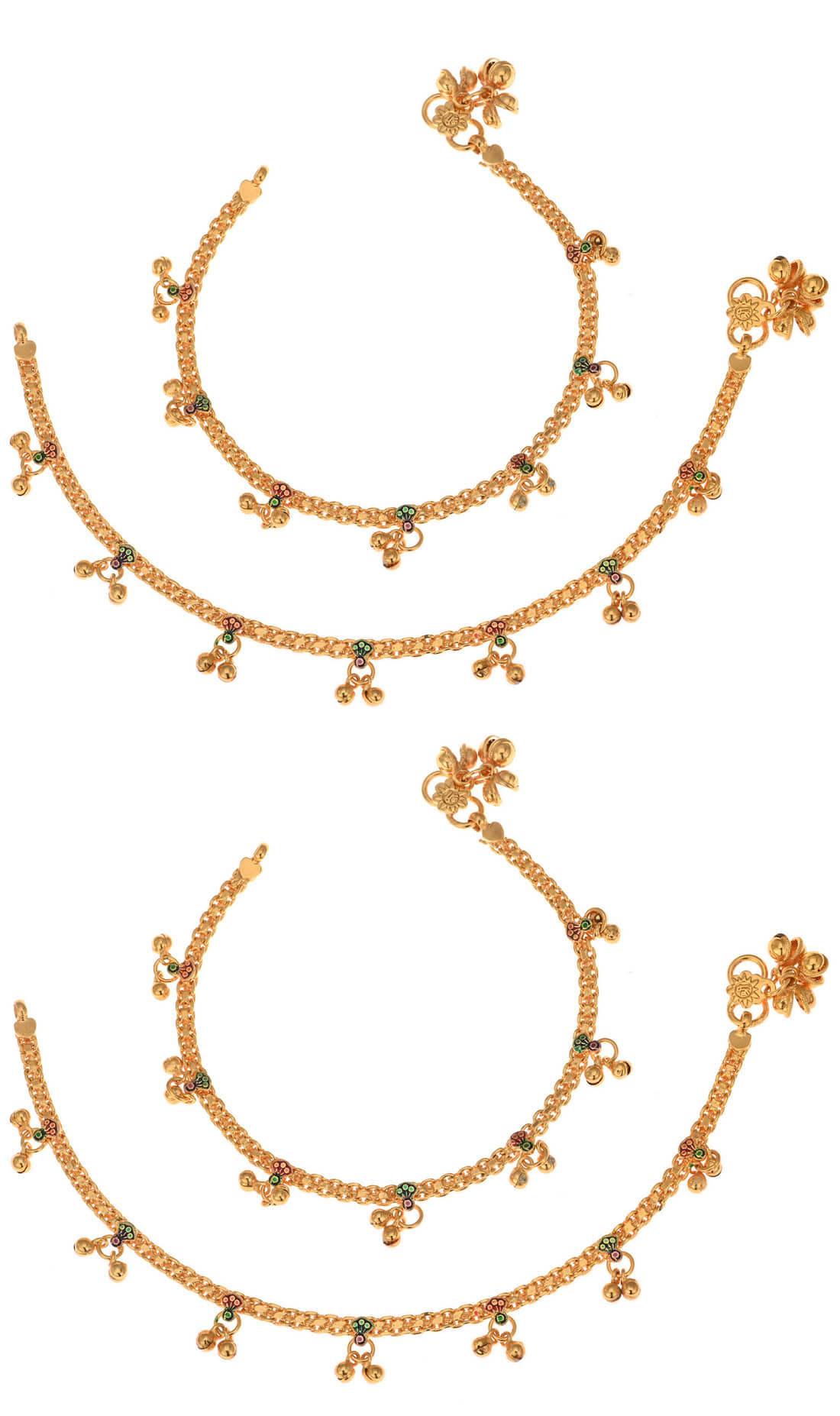 AanyaCentric - Gold Anklets ( Pack of 1 ) - Anklets | Buy online on ZillyBuy