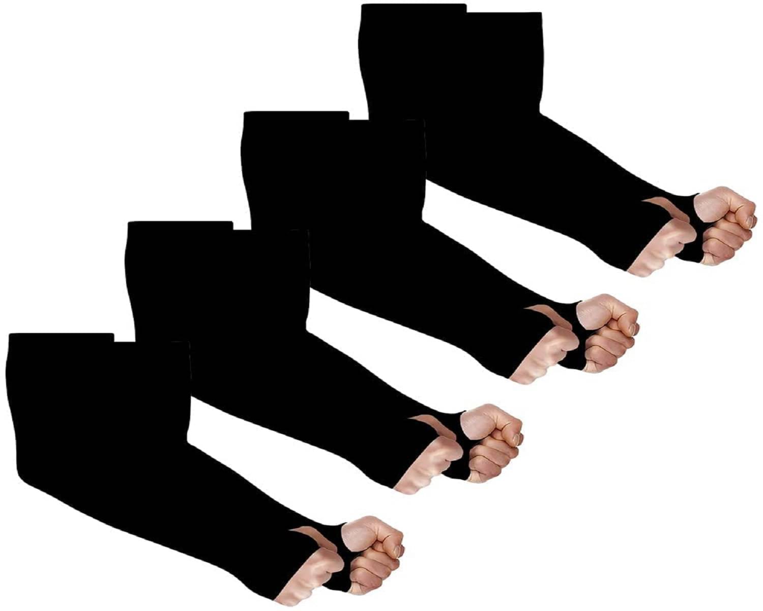 Bentag - Black Solid Riding Sleeves ( Set of 4 ) Bentag - Black Solid Riding Sleeves ( Set of 4 )