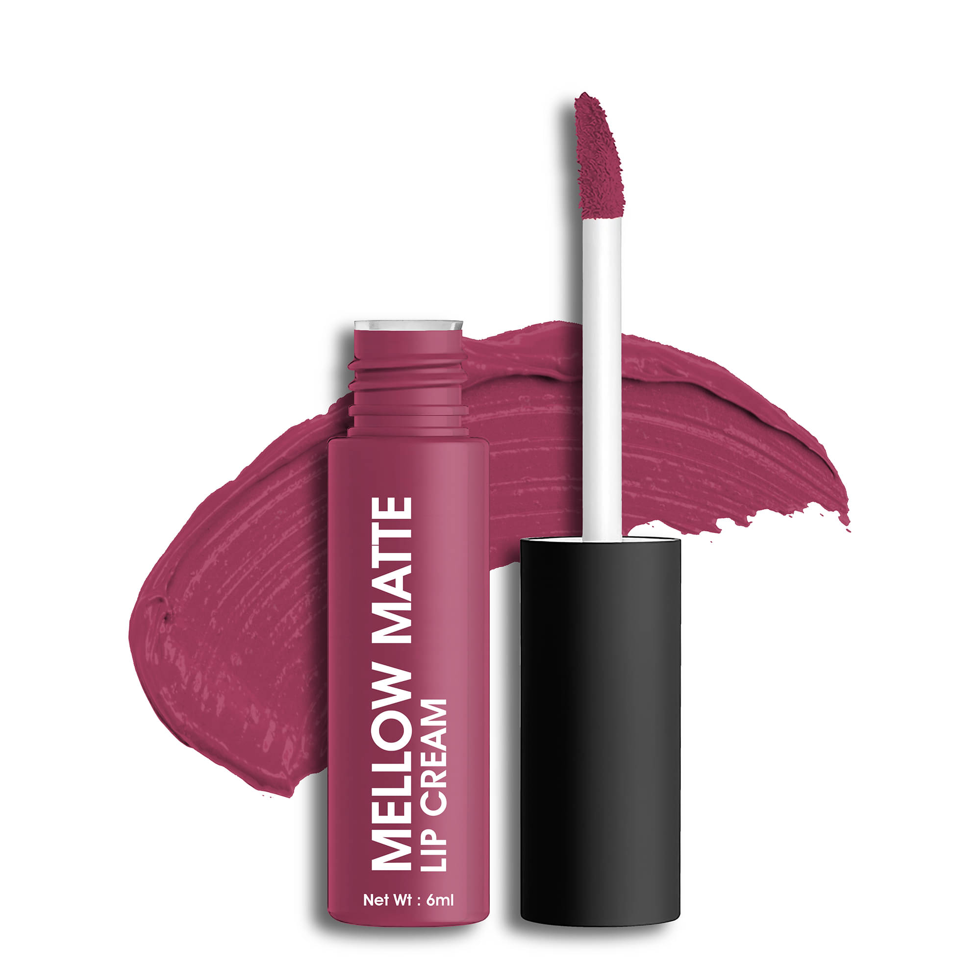     			Colors Queen Mellow Matte Lip Cream Long Wear Liquid Matte Lipstick 6ml, Pink Glam (Shade - 10)