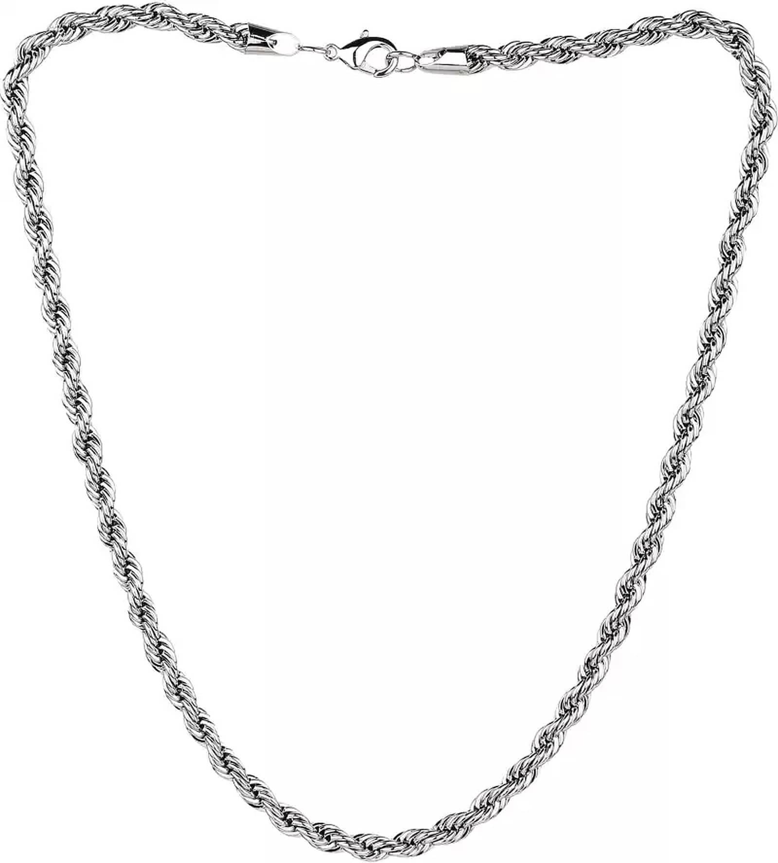 HEER COLLECTION Silver Plated Chain ( Set of 1 ) HEER COLLECTION Silver Plated Chain ( Set of 1 )