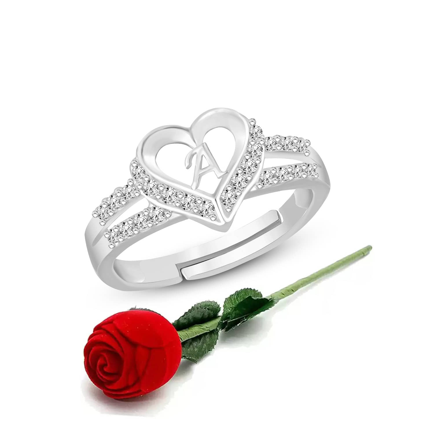 HEER COLLECTION - Silver Rings ( Pack of 1 )