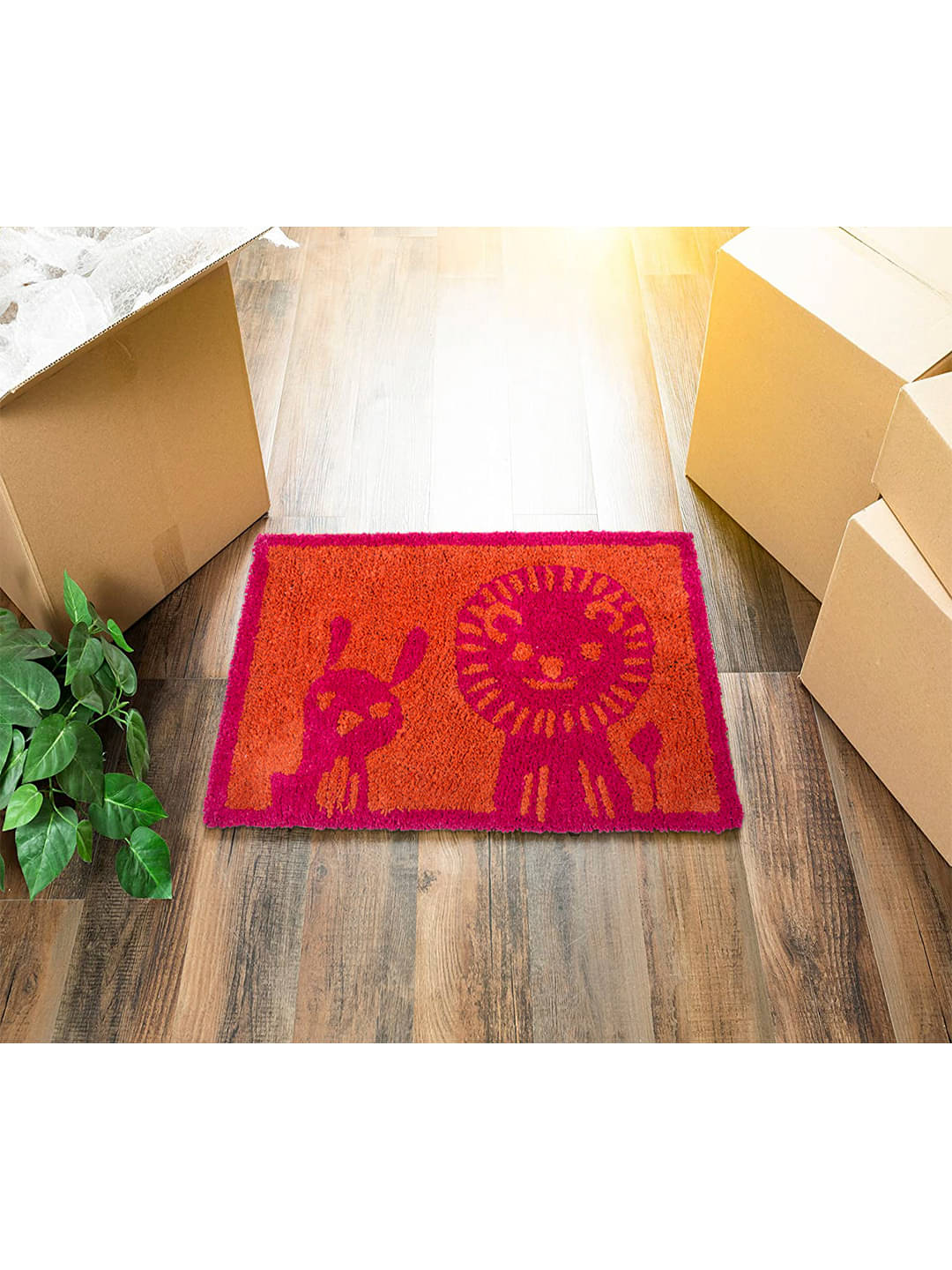     			Aazeem  Antiskid Cotton Door Mat ( 60 X 40 cm ) Single  Peach