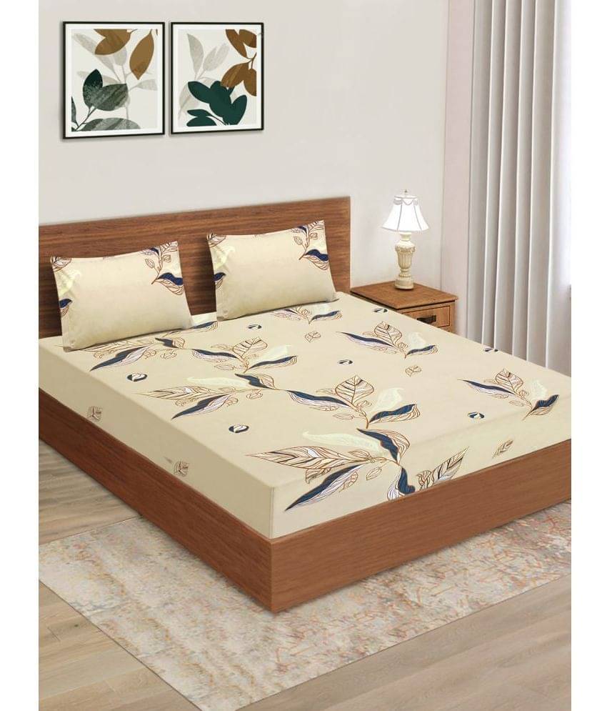 Home Candy Microfiber Nature Double Bedsheet with 2 Pillow Covers - Tan Home Candy Microfiber Nature Double Bedsheet with 2 Pillow Covers - Tan