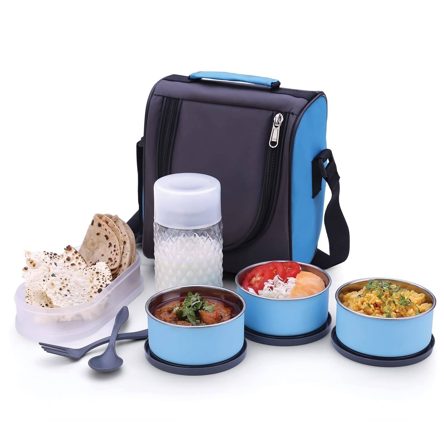     			iview kitchenware School,College,Office Tiffin Stainless Steel Lunch Box 5 - Container ( Pack of 1 )