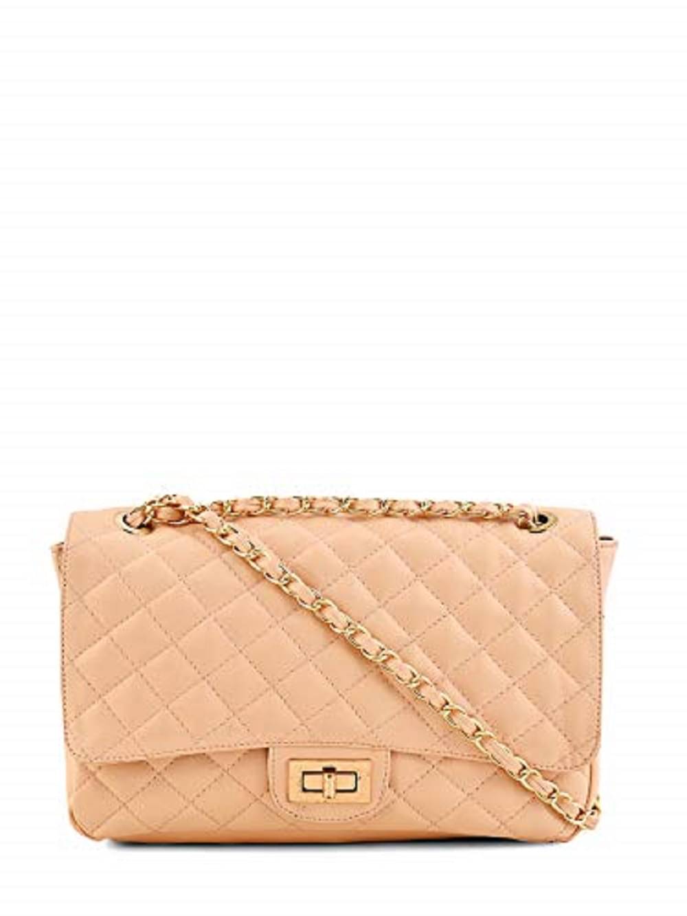     			Lychee Bags Sling Bag PU Set of 1 ( Peach )