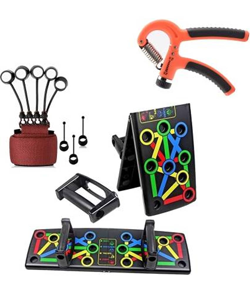 Oddish Push Up Board System, 15 in 1 AND HAND GRIP AND FINGER GRIPPER COMBO PACK Fitness Accessory Kit - Sports and Fitness Equipment | Buy online on ZillyBuy