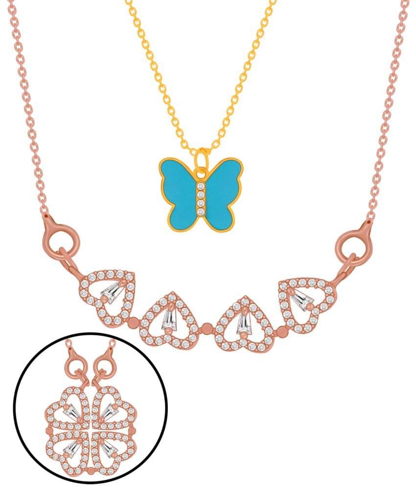     			Silver Shine - Multicolor Pendant set ( Pack of 2 )