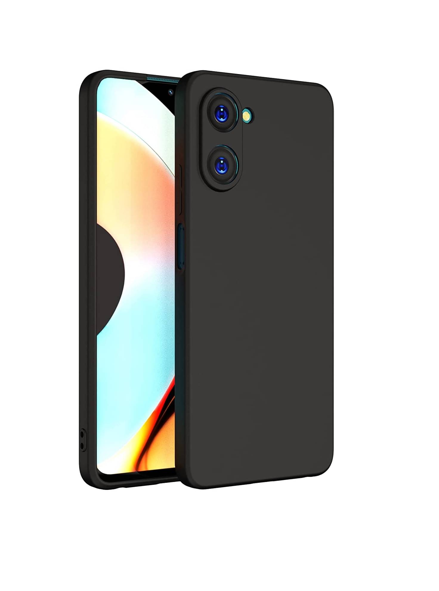 Spectacular Ace - Black Silicon Plain Cases Compatible For Realme 10 Pro 5G ( Pack of 1 ) Spectacular Ace - Black Silicon Plain Cases Compatible For Realme 10 Pro 5G ( Pack of 1 )