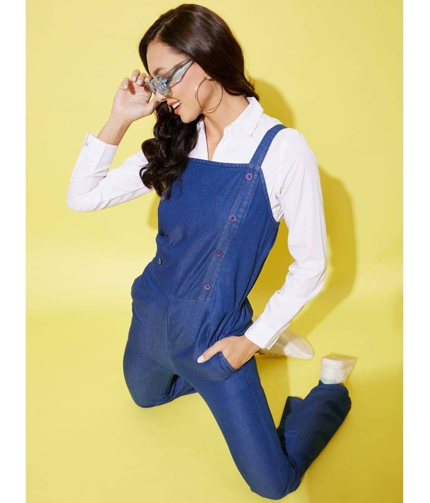     			StyleStone - Blue Denim Regular Fit Women's Jumpsuit ( Pack of 1 )