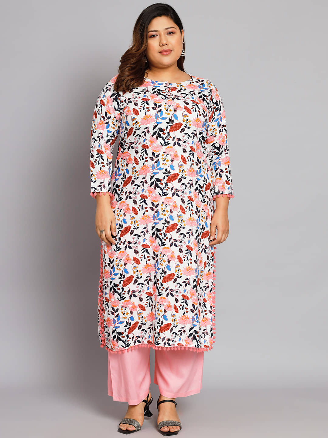 Tissu - White Straight Rayon Women's Stitched Salwar Suit ( Pack of 1 )
