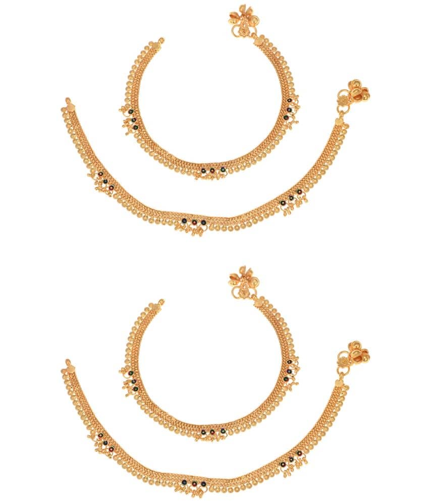 AanyaCentric - Gold Anklets ( Pack of 1 ) - Anklets | Buy online on ZillyBuy