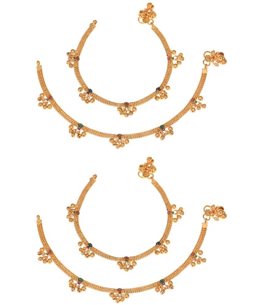 AanyaCentric - Gold Anklets ( Pack of 1 ) - Anklets | Buy online on ZillyBuy