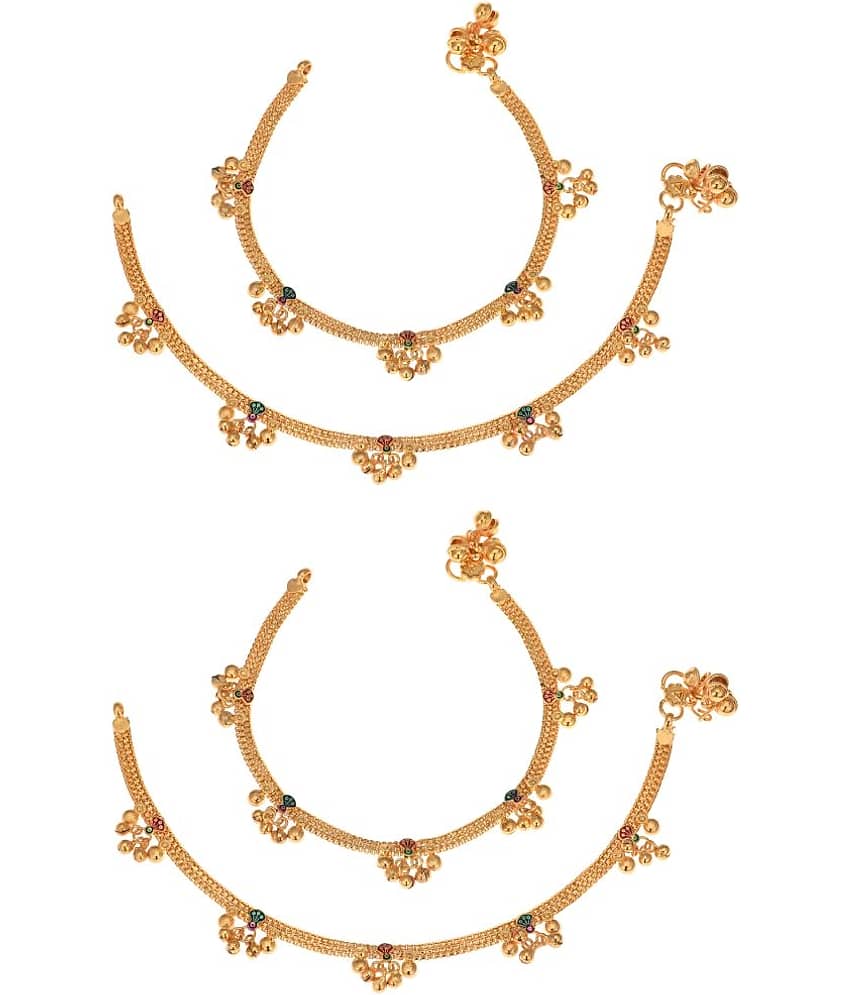 AanyaCentric - Gold Anklets ( Pack of 1 ) - Anklets | Buy online on ZillyBuy