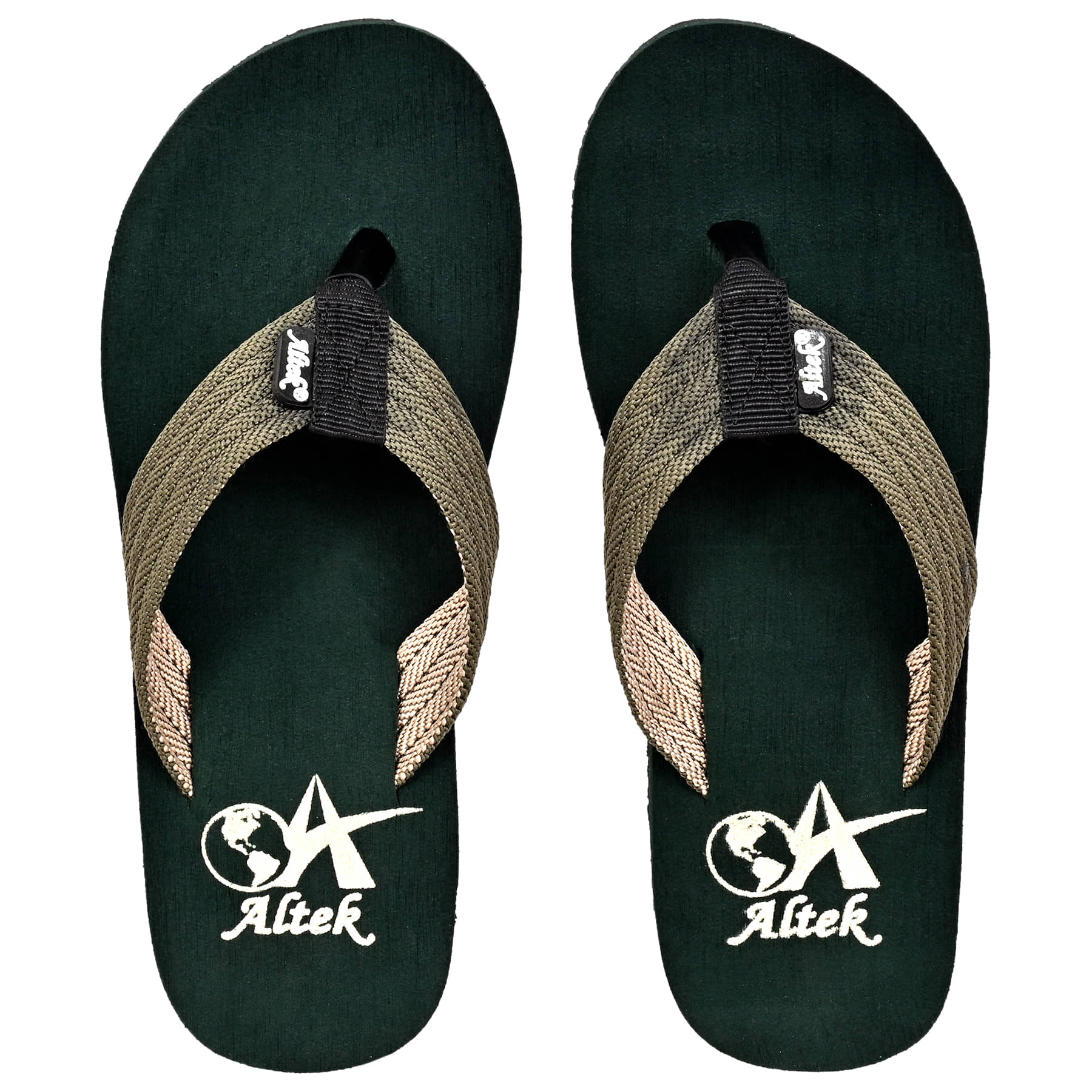 Altek - Green Men's Thong Flip Flop