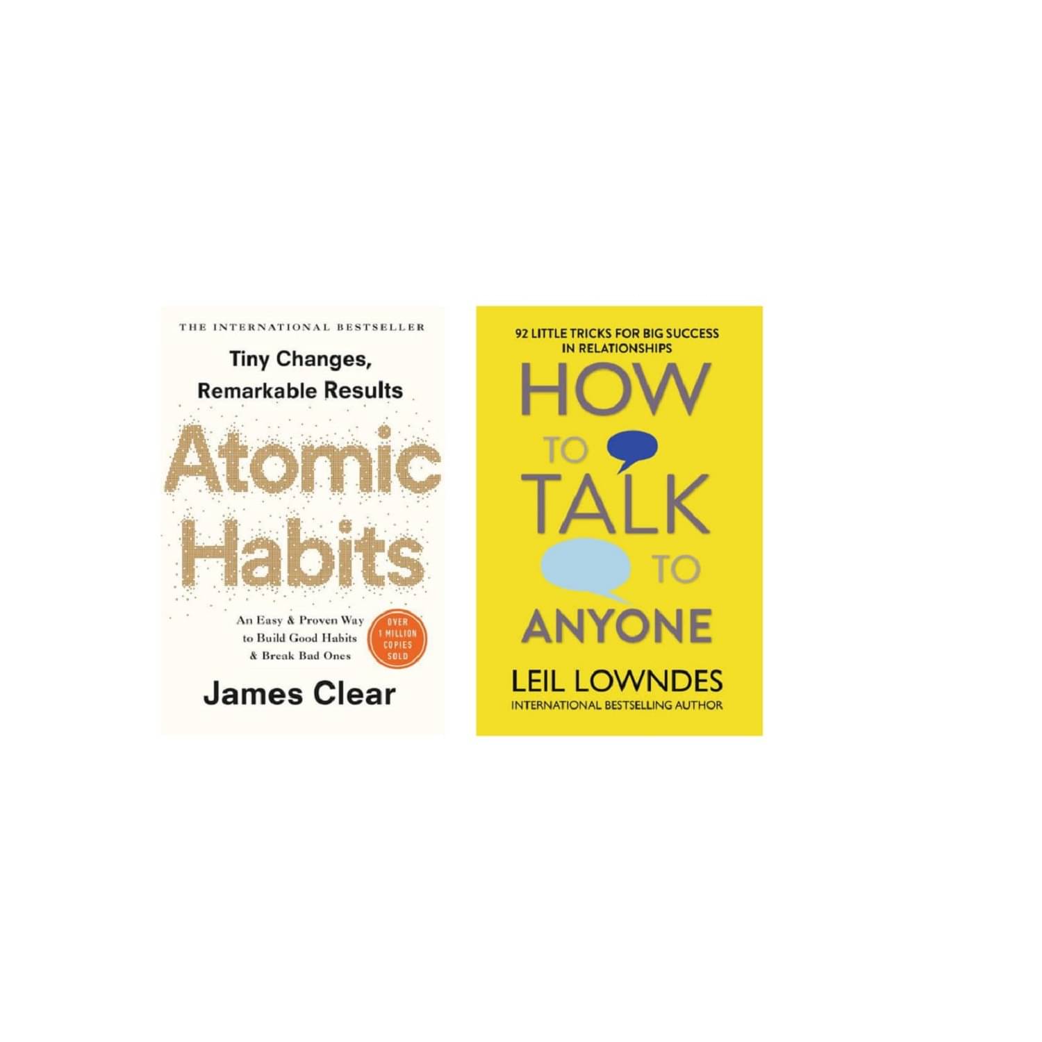 ( Combo Of 2 Pack ) Atomic Habits & How to Talk to Anyone & - Paperback , English , Book - By James Clear , Leil Lowndes ( Combo Of 2 Pack ) Atomic Habits & How to Talk to Anyone & - Paperback , English , Book - By James Clear , Leil Lowndes