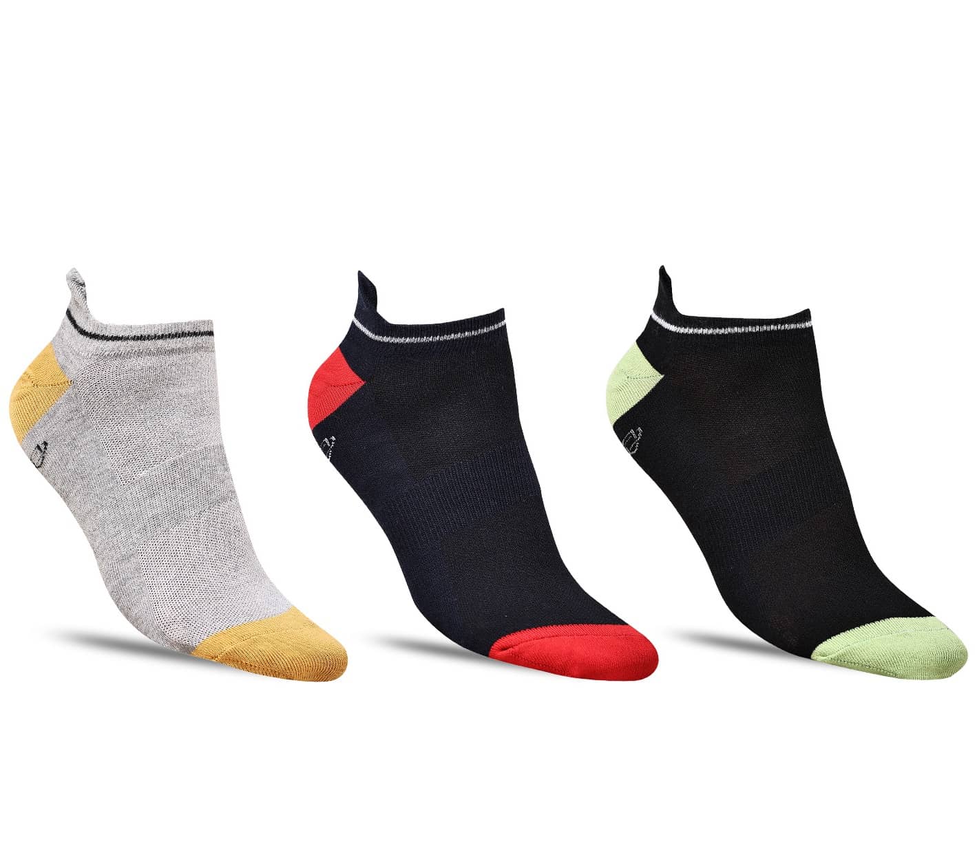 Dollar Socks - Cotton Men's Colorblock Multicolor Ankle Length Socks ( Pack of 3 ) - Socks | Buy online on ZillyBuy