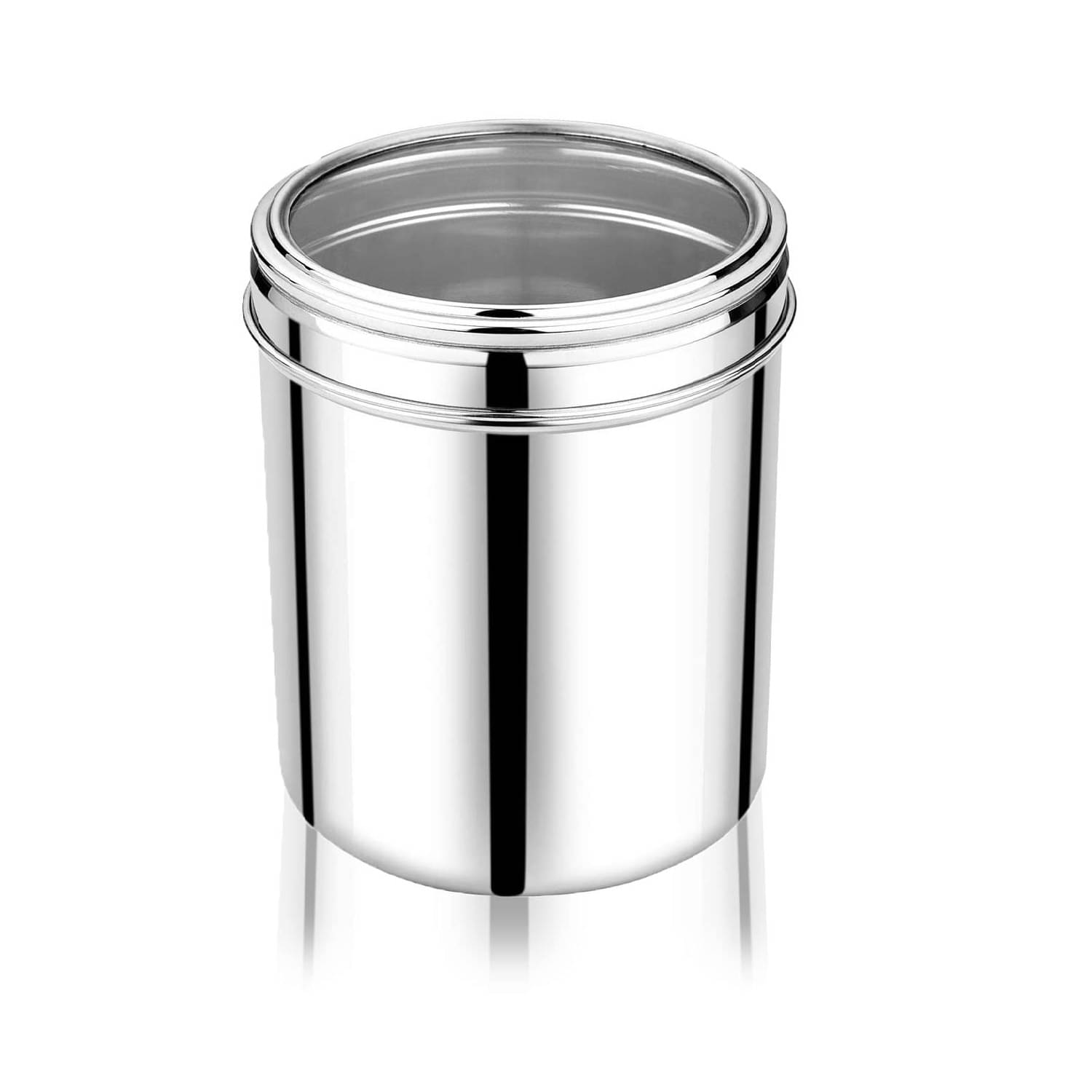 Dynore - 500 ml canisters Steel Silver Utility Container ( Set of 1 ) Dynore - 500 ml canisters Steel Silver Utility Container ( Set of 1 )