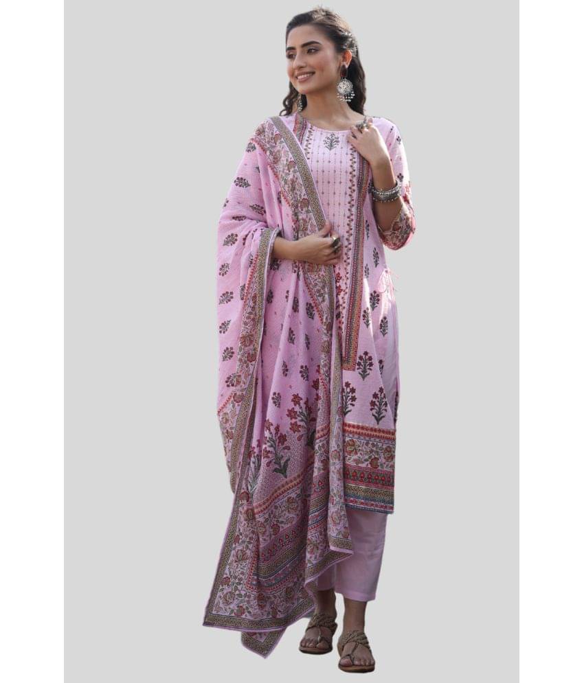 Juniper - purple Straight Cotton Blend Women's Stitched Salwar Suit ( Pack of 1 ) Juniper - purple Straight Cotton Blend Women's Stitched Salwar Suit ( Pack of 1 )